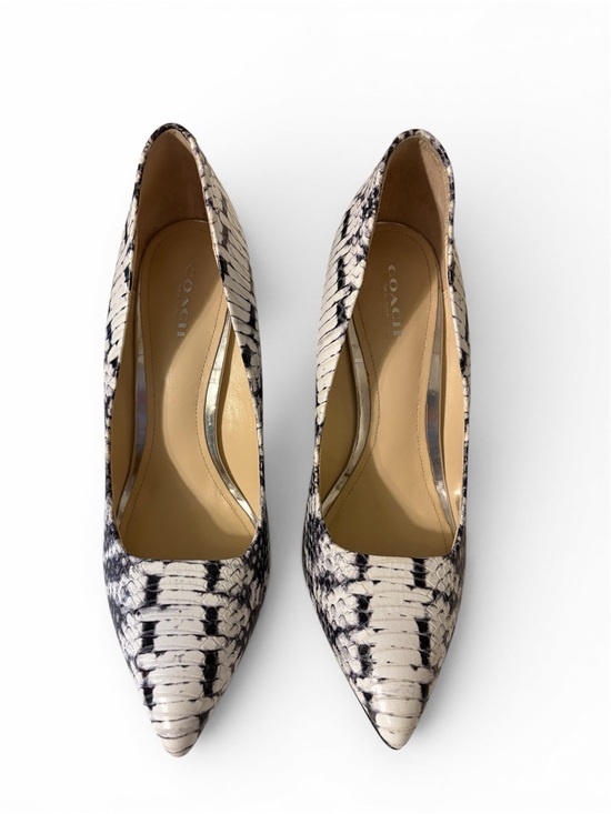 Coach Shoes - Coach Snakeskin Orchard Wedge Heels - 8.5